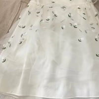 فستان بناتي جميل جدا من قطعتين ، اللون بيج