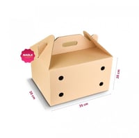 كرتون حمل ورقي بمسكة يد مقاس 35L*30W*20Hسنتى#2204