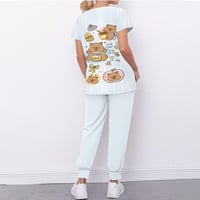 سكراب بطبعات دب لطيف وطبقات حلوى