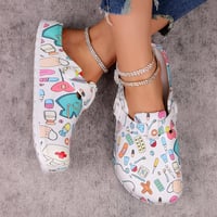 حذاء نسائي خفيف الوزن مع فتحة شباشب كرتونية - حزام...