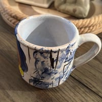 كوب سيرامياك برسومات يدويه جميلة