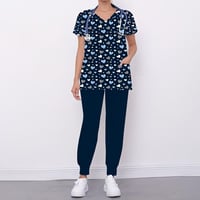 سكراب كحلي مع أنماط قلوب