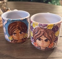 كوب سيرامياك برسومات يدويه جميلة