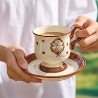 طقم إبريق شاي +2 كوب سيراميك جيربيرا أرنب - تصميم...