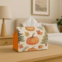 صندوق مناديل حصاد الخريف مع غطاء مربعات وقرع - تخز...