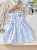 فستان بناتي مع فيونكة رقيقة