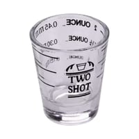 كوب قياس إسبريسو دبل شوت – شفاف مدرج