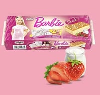 كيك بحشوة كريمة الحليب باربي 10 قطع