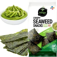 سناك الاعشاب البحرية المقرمشة بنكهة الوسابي