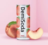 مشروب ديمي صودا بنكهة الخوخ إنتاج كوريا 250ml