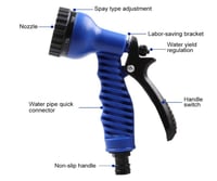 خرطوم الماء القابل للتمدد طول 15 متر بعد التمدد ال...