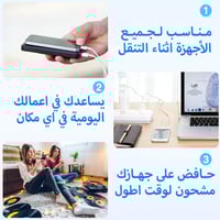 عرض ثلاث اسلك شاحن ايفون PD تايب سي 2 متر قماش مقا...