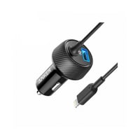 شاحن سيارة ايفون 24واط + USB -اسود - ماركة ANKER
