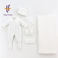 طقم استقبال تركي 6 قطع - اوف وايت