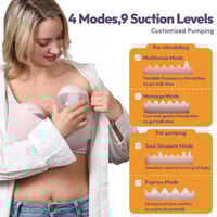 مضخة ثدي قابلة للارتداء (قطعتين) من NCVI