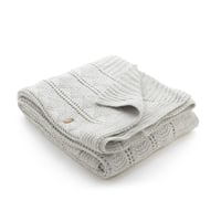 شال منسوج -أزرق