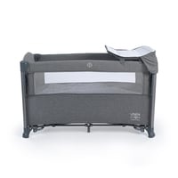 سرير هزاز ومحبس مع طاولة تغيير من مامي تاون - رماد...