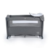 سرير هزاز ومحبس مع طاولة تغيير من مامي تاون - رماد...