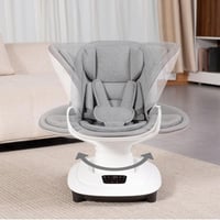 مهد أطفال كهربائي متعدد الوظائف - رمادي