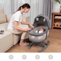 هزاز أطفال متعدد الأنماط - رمادي