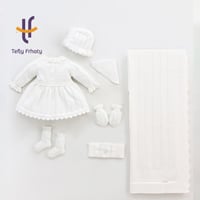 طقم فستان تركي 7 قطع - اوف وايت