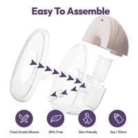 مضخة ثدي قابلة للارتداء (قطعتين) من NCVI