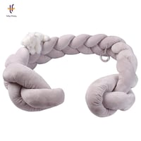 حاجز سرير الدبدوب - رمادي