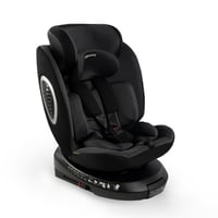 كرسي سيارة 360 درجة مع قاعدة - أسود