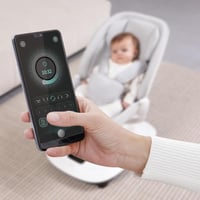 مهد أطفال كهربائي متعدد الوظائف - رمادي فاتح