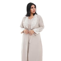 روب استقبال الولادة قطن ناعم (قطعتين)