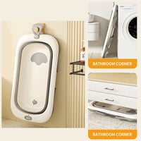 حوض استحمام قابل للطي - رمادي