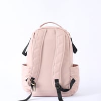 حقيبة ظهر جلد - وردي