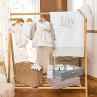 طقم فستان 10 قطع - بني