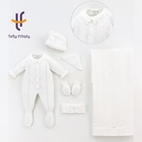 طقم استقبال تركي 6 قطع - اوف وايت