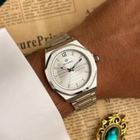 ساعة ديفوشي رجالية فضي بسوار استيل أنيق