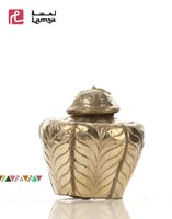 وعاء توابل من الخشب ملبس معدن