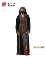 زي تقليدي تراثي مطرز بنقش السدو