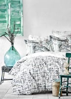 طقم مفارش مزدوج كينج سايز Vella لون أزرق