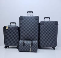 طقم شنط سفر جلد عدد 3 شنط عربية + 1 شنطة يد