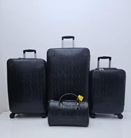 طقم شنط سفر جلد عدد 3 شنط عربية + 1 شنطة يد