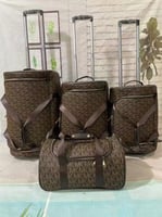 طقم شنط سفر جلد عدد 3 شنط عربية + 1 شنطة يد