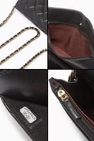 شنطة نسائية سوداء مبطنة كروس بتصميم أنيق