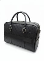 حقيبة سفر لويس فويتون Keepall Bandoulière جلد أسود...