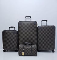 طقم شنط سفر جلد عدد 3 شنط عربية + 1 شنطة يد