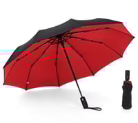 مظلة أوتوماتيكية بمقبض طويل، كبيرة جدًا، مزدوجة، ث...