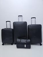 طقم شنط سفر جلد عدد 3 شنط عربية + 1 شنطة يد