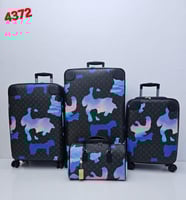 طقم شنط سفر جلد عدد 3 شنط عربية + 1 شنطة يد