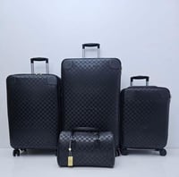 طقم شنط سفر جلد عدد 3 شنط عربية + 1 شنطة يد