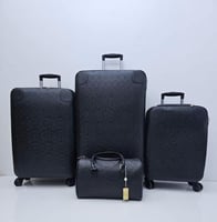 طقم شنط سفر جلد عدد 3 شنط عربية + 1 شنطة يد