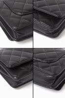 شنطة نسائية سوداء مبطنة كروس بتصميم أنيق